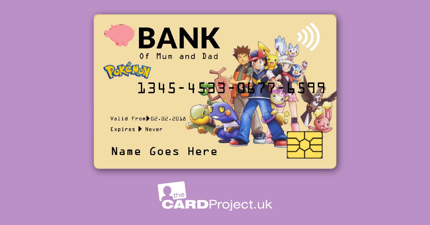 Kids Pokemon Toy Credit Card  (FRONT)